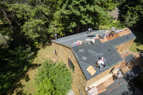 Installing new roof from above